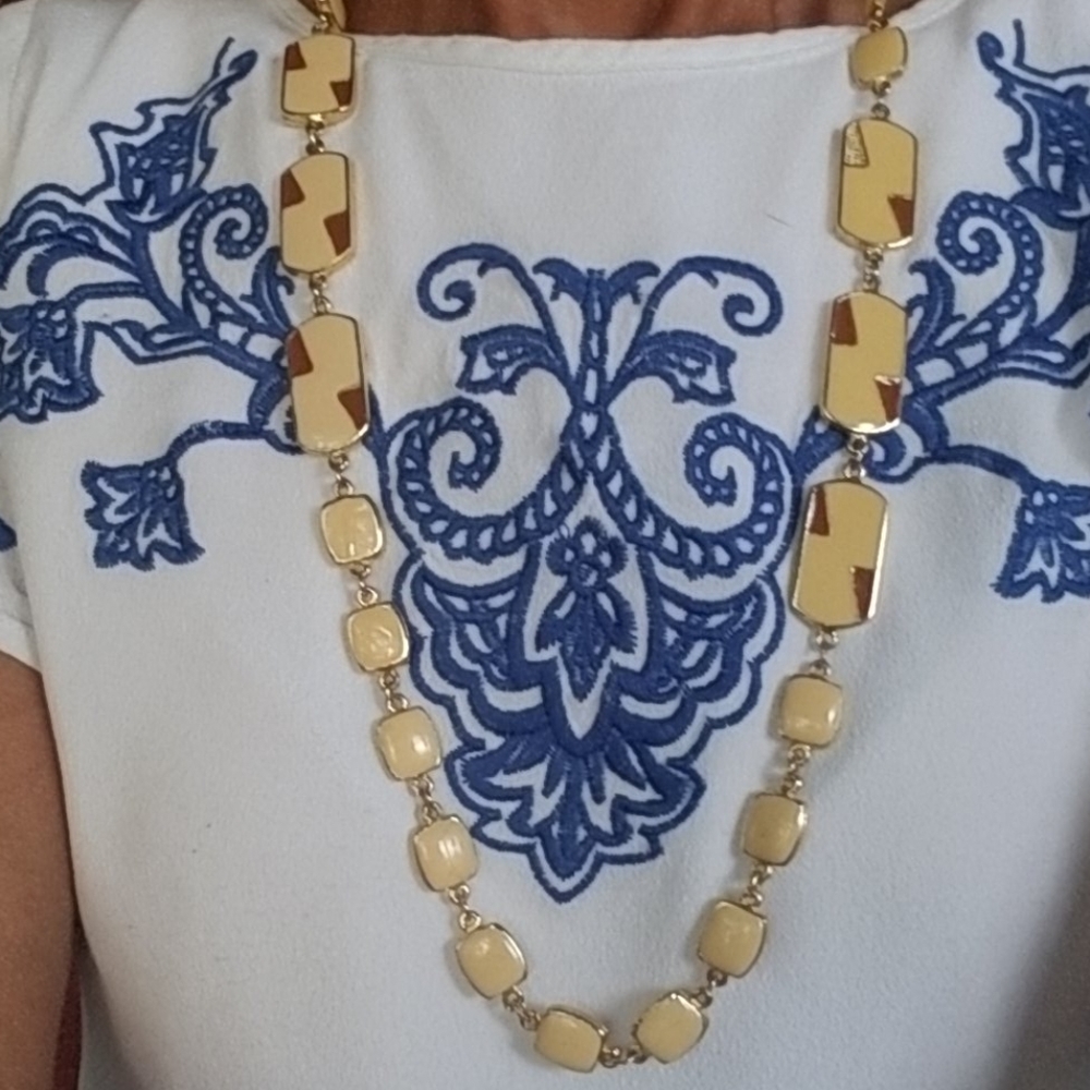 Vintage Enamel Necklace